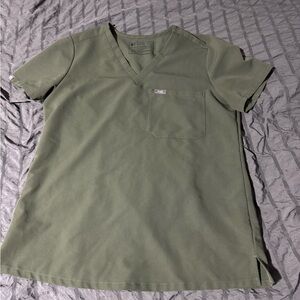 Figs Olive Green Scrub Top & Bottom